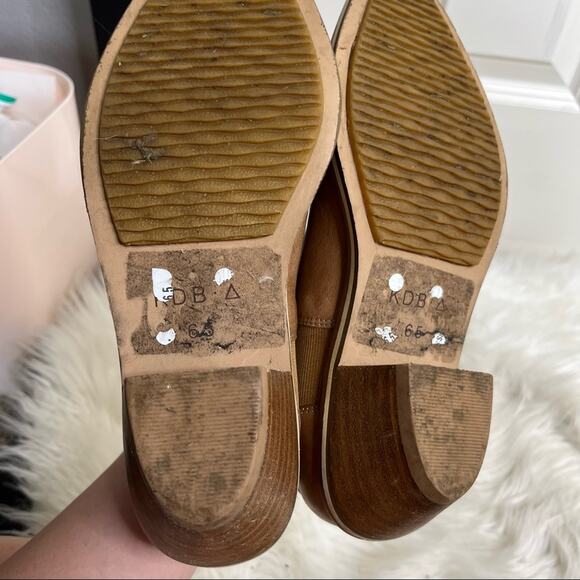 Kelsi Dagger Brooklyn Crestone Brown Leather Cut Out Ankle Booties Size 6.5